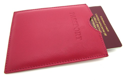 New Real Leather Passport Holder Travel Wallet Holiday Documents RFID Blocking - Picture 87 of 96