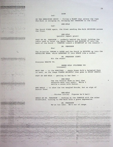 Guión de producción de The Incredible Hulk 1997 serie Hollywood Rocks 26 páginas - Imagen 7 de 7