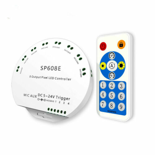 SP608E SP601E 2/8 Output Bluetooth Music Controller for WS2811 WS2812 LED Strip - Picture 10 of 11