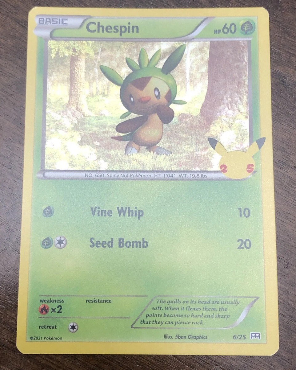 shiny chespin pokemon card Amazon.com: Pokemon TCG Booster Bundle- Trick or Trade : Toys & Games