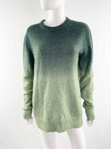 Gradient Wool Knit Sweater Long Sleeve 