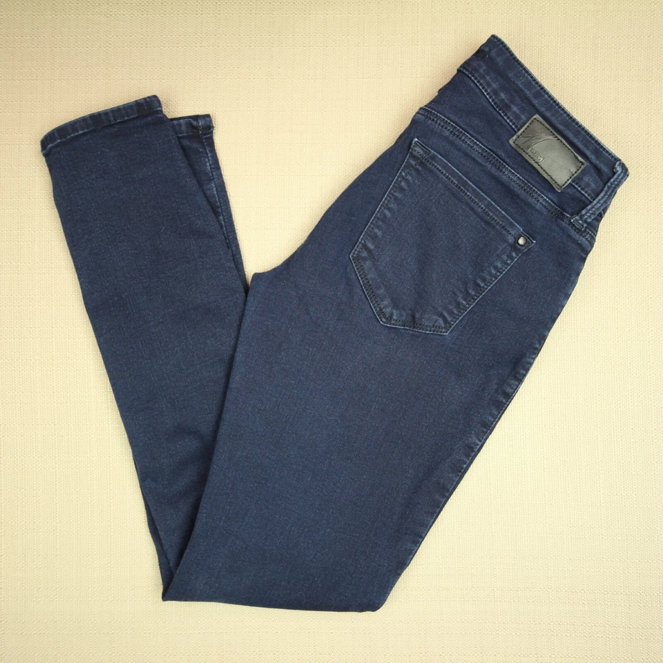 Pantalones de mezclilla ajustados Mavi Alexa para mujer talla 28 X 28 tiro bajo lavado oscuro Foto 4 de 4