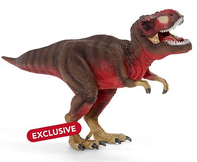 Schleich   72068  TYRANNOSAURUS REX ,Limitiert mit Sonderbemalung,NEU mit Fahne