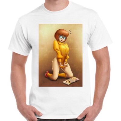 T-Shirt Naughty Velma Dinkley Scooby-Doo Looking Magazine Retro Unisex 3008