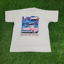 Vintage 50s Chevy Super Stock Thunder Road Shirt Medium 20x25 USA