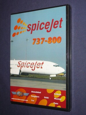 JUST PLANES COCKPIT VIDEO  DVD :   SPICEJET   737-800 India         new & sealed