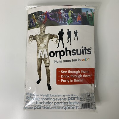 Morphsuits Mummy Medium Morph Suit Costume Halloween New