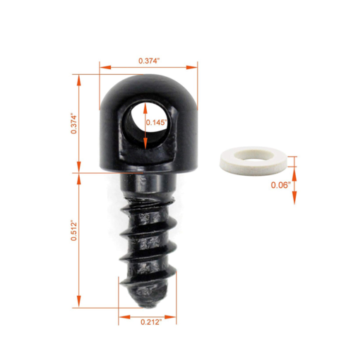 Rifle Sling Swivels + Wood Screw Studs for Shotguns Quick Detachable