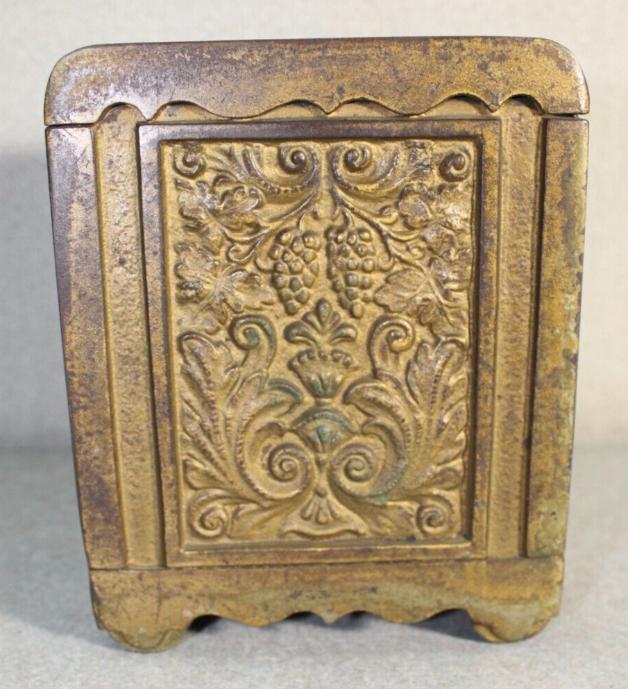 Antique Cast Iron Coin Deposit Bank Safe Vault Combination Lock Large 5