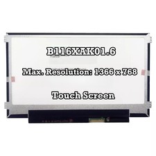 B116XAK01.6 HD 1366 768 11.6'' LCD LED Touch Screen Replacement 40 pins New