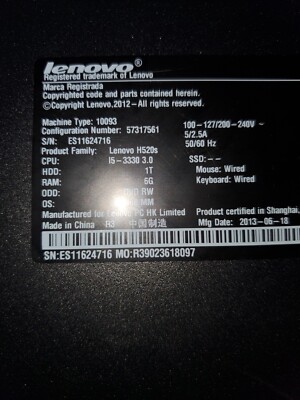 Lenovo 10093 H520s For Retro Gaming , Read Description | eBay