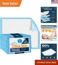 Versatile  Absorbent 23x36 Disposable Chux Pads - Ideal for Kids, Adults, Pets