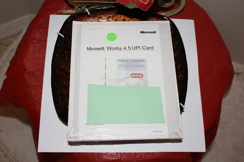 Microsoft Windows 95 Works 4.5 UPI Card Companion w/ PRODUCT KEY Vintage NEW NIB - Picture 6 of 7