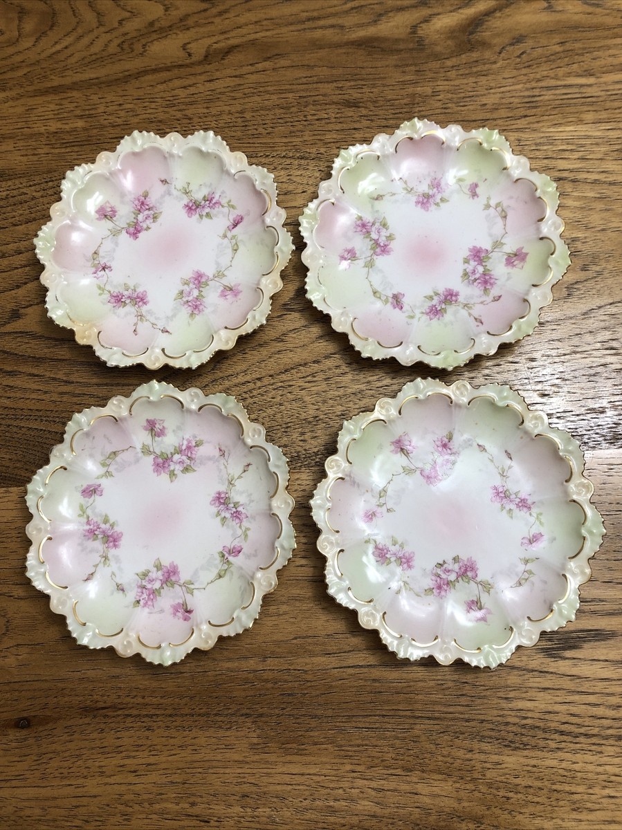 Antique M Z Austria Set Of 4 Plates | eBay