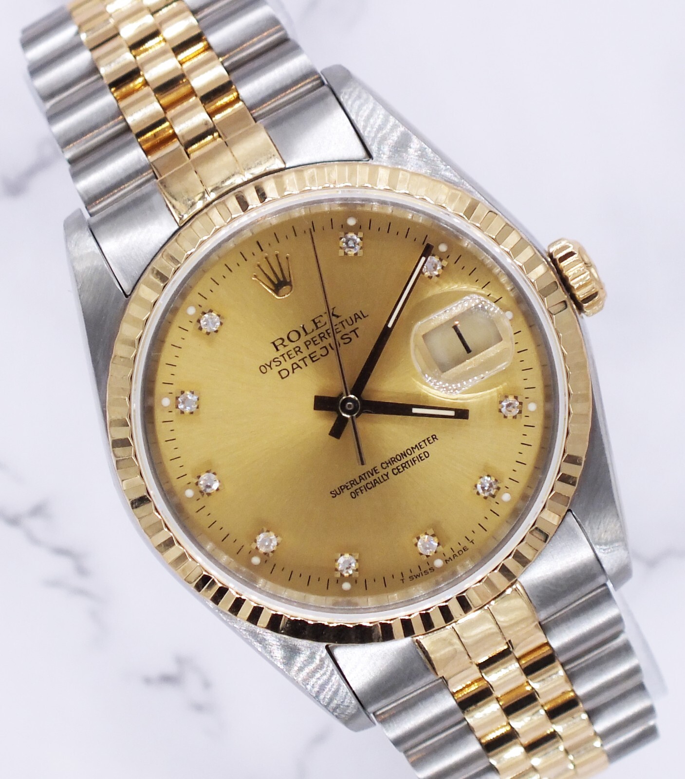 Rolex Datejust in Steel Gold with