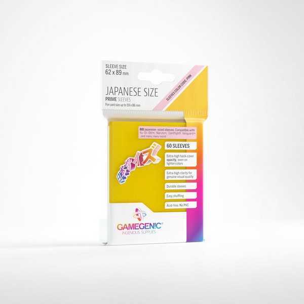Prime Japanese Sized Sleeves Yellow (60 Ct.)