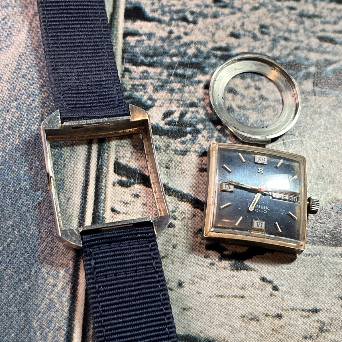 Edox Diamatic 2000 Men's Vintage Metallic Blue Dial Automatic