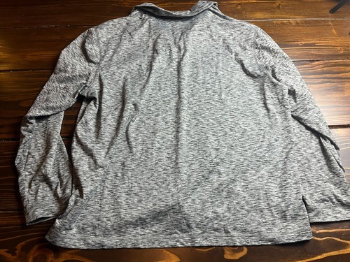 Haggar Shirt, Men's Size XL, Gray Black, Activewear, Quarter Zip, IN MOTION - Picture 2 of 8