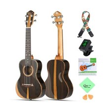 Hricane Concert Ukulele Ziricote 23 Inch Professional Hawaiian Ukuleles for B...