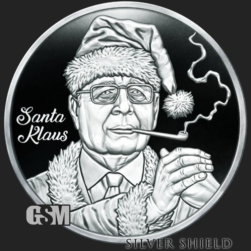 2023 1OZ SANTA KLAUS PROOF - Silver Shield "IN-HAND" WEF CRIMINAL .999 ROUND SSG - 第 1/6 張圖片