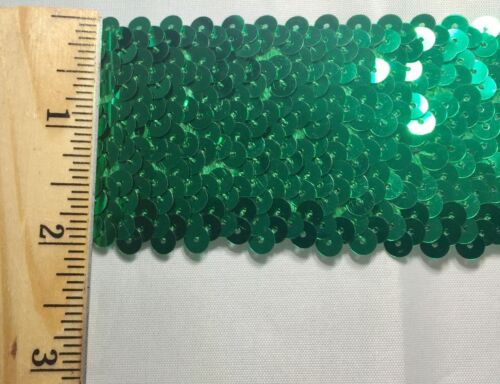 6 ROW (2-1/8") STRETCH SEQUIN TRIM - 6 Continuous Yards - Many Colors Available - Picture 6 of 29