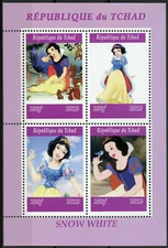 FOGLIO FRANCOBOLLO MNH BIANCO NEVE DISNEY 2019