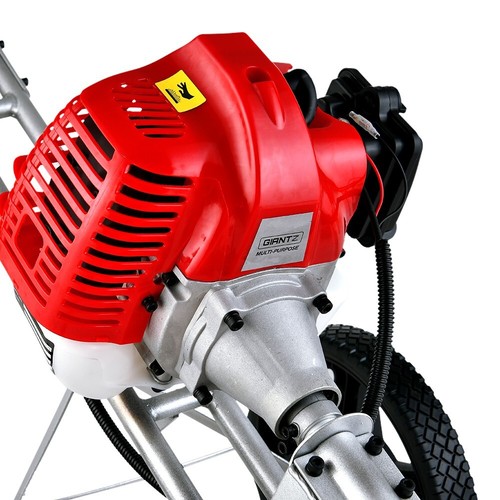 Giantz 62cc Petrol Brush Cutter Whipper Saw Trimmer 2 Stroke 3-in-1 Wheel - Picture 6 of 7
