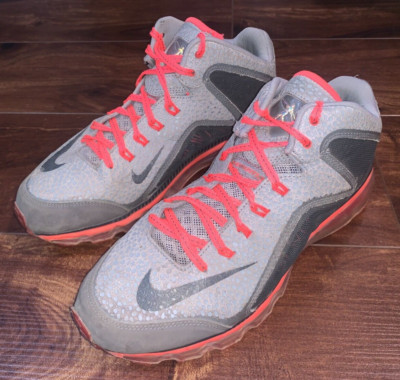 Nike Mens Air Max Griffey Swingman 360 638072-001 Gray Pink Basketball Shoes 9