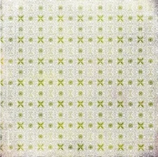 BasicGrey, Urban Prairie Collection, 12", Corn Husk, Green Cardstock, X's