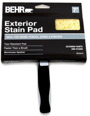 BEHR Exterior Stain Pad For Paints And Stains, Minimizes Spatter - 7 in.