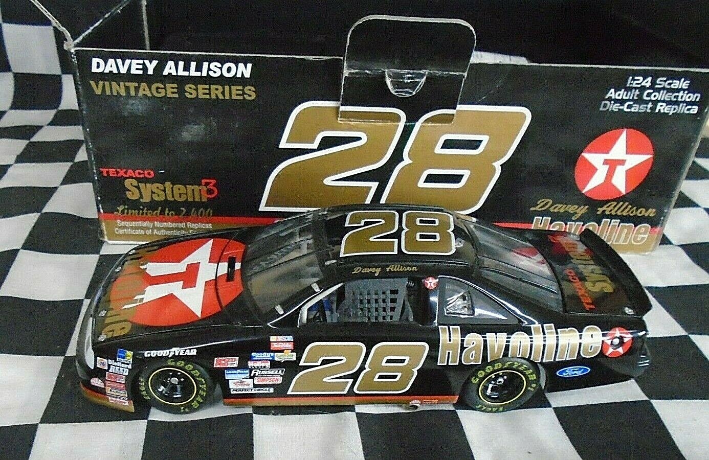 Team Caliber Vintage 1990 Owners series Davey Allison #28 Texaco
