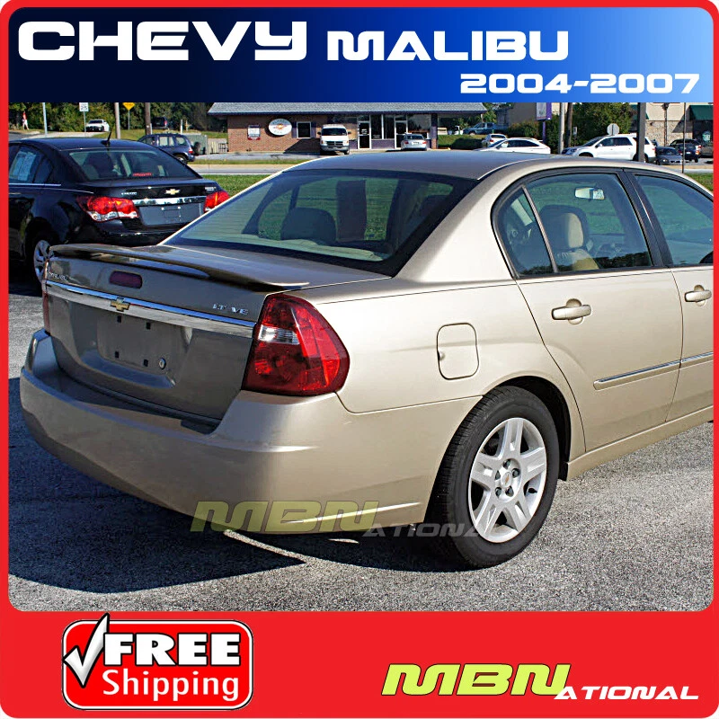 04-07 Chevrolet Malibu 4DR Sedan Rear Tunk Wing Spoiler Primer Unpainted ABS - Image 2 of 2
