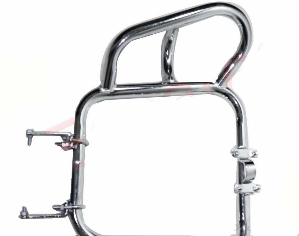 Nuevo protector de pierna cromado de acero de alta resistencia barra de choque Jawa motocicletas EC Foto 3 de 4