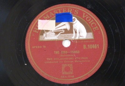 78rpm MELACHRINO STRINGS the kiss tango / little red monkey B 10461