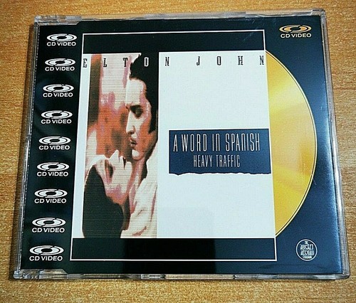 ELTON JOHN EIN WORT AUF SPANISCH UK 5 TRACK CD VIDEO SINGLE PAL GOLD CD ULTRA SELTEN