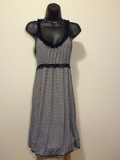 Studio M Sleeveless Black & White WEAR TO WORK Jersey Dress size Small 