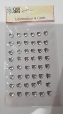 Clear Self Adhesive Heart Stickers Crafting Scrapbooking Embellishments CHEAP 48