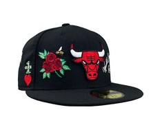 New Era Chicago Bulls NBA 6X World Champions black 59fifty fitted