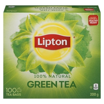 Lipton Green Tea 100% Natural - 100 Bags