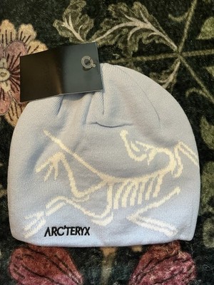 Arc teryx Bird Head Toque Light Blue Wool Beanie Unisex Winter Ski Hat NWT