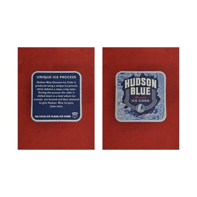 Hudson Blue Ice Cider Unique Ice Process Brauerei Bierdeckel Beermat