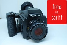 "Excellent "Pentax 645 Medium Format SLR Film Camera with 75 mm lens Kit  5956