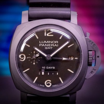 Panerai Luminor 1950 10 Days GMT Black Ceramic Full Set PAM00335