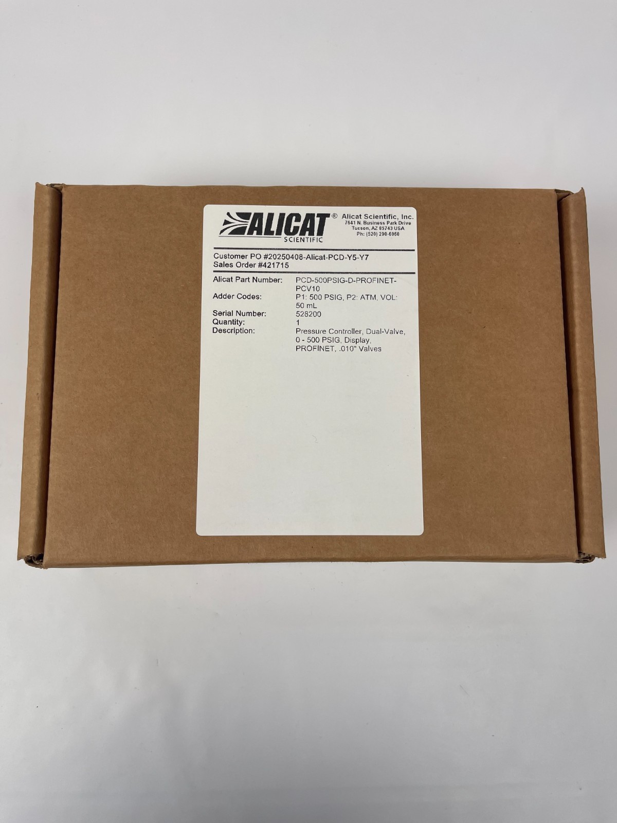 Alicat PCD-500PSIG-D-PROFINET Dual Valve Pressure Controller 2025 | BRAND NEW