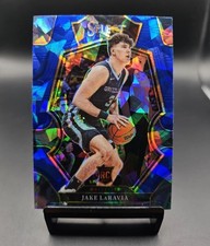 Jake LaRavia 2022-23 Select Premier Level Blue Cracked Ice Prizm Rookie RC #175
