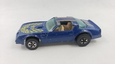 Vintage Hot Wheels Blackwall 1977 Trans Am Hot Bird Blue Firebird Hong Kong RARE