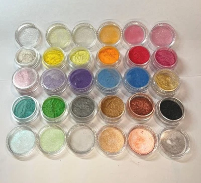 MARKENLOS Farbpigment, Epoxidharz, Seife, Kosmetik Effektpigment, Mica Pulver 18 Farben