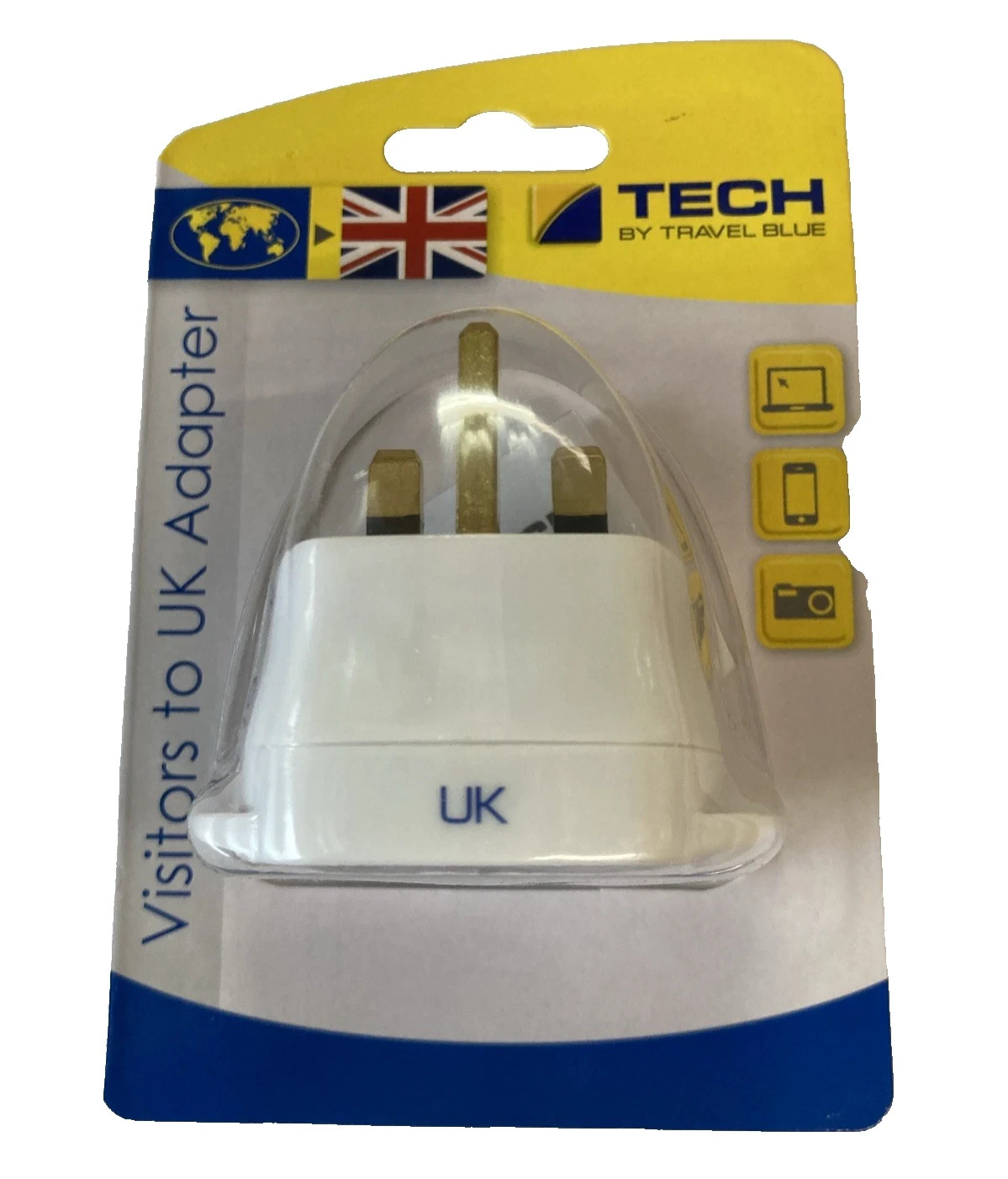 TRAVEL BLUE VISITOR TO UK ADAPTER.