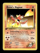 Blaine's Magmar 37/132 Uncommon Gym Heroes Pokemon 1st Edition Heavily Played on eBay