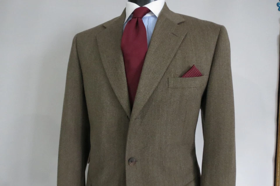 VTG Paul Stuart Union made USA Westgate heavy Thornproof tweed full suit 42 43 L - Image 2 of 4